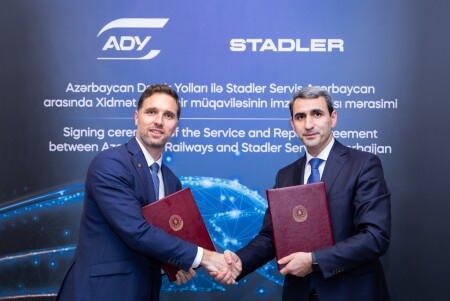 ADY “Stadler” şirkəti ilə Regional Servis Mərkəzinin yaradılmasına dair müqavilə imzaladı