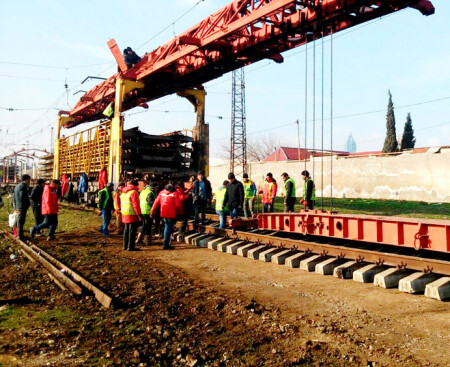 Böyük Şor - Sabunçu mənzilində 5,3  km dəmir yolu əsaslı təmir olunur